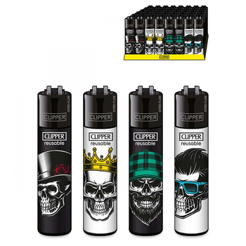 Зажигалка Clipper SKULL HEADS #1 - Бренд Clipper - Магазин домашних увлечений homehobbyshop.ru